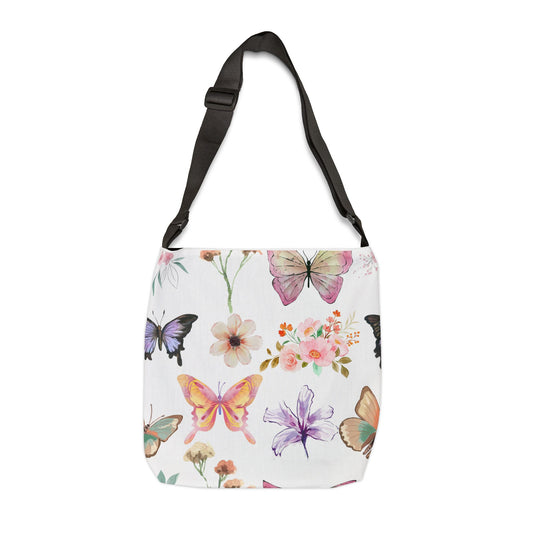 Butterflies Adjustable Tote Bag