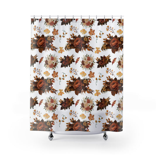 Vintage Floral Design - Shower Curtains