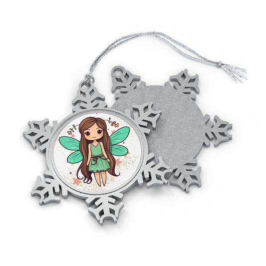 Butterfly Costume GD - Pewter Snowflake Ornament