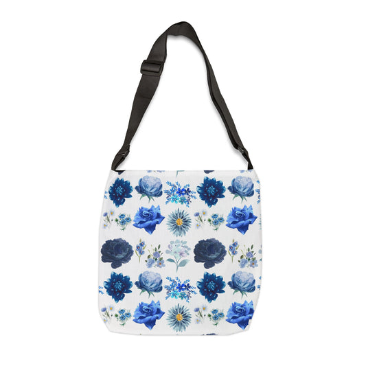 Blue Flowers Adjustable Tote Bag (AOP)