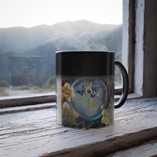 Time Lost Digi Scrap Art - Color Morphing Mug, 11oz