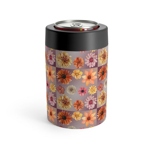 Orange Flower Can Holder