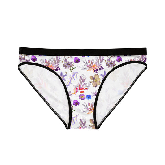 Purple Flowers Women's Underwear