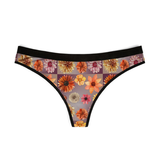 Orange Flower Women's Thongs