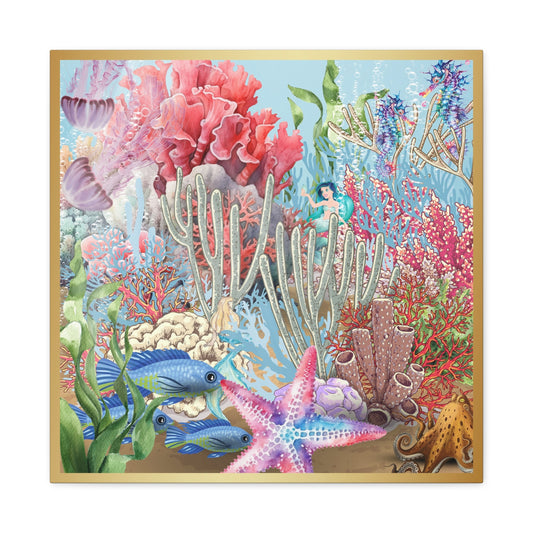 Mermaid Aquarium - Matte Canvas, Stretched, 1.25"