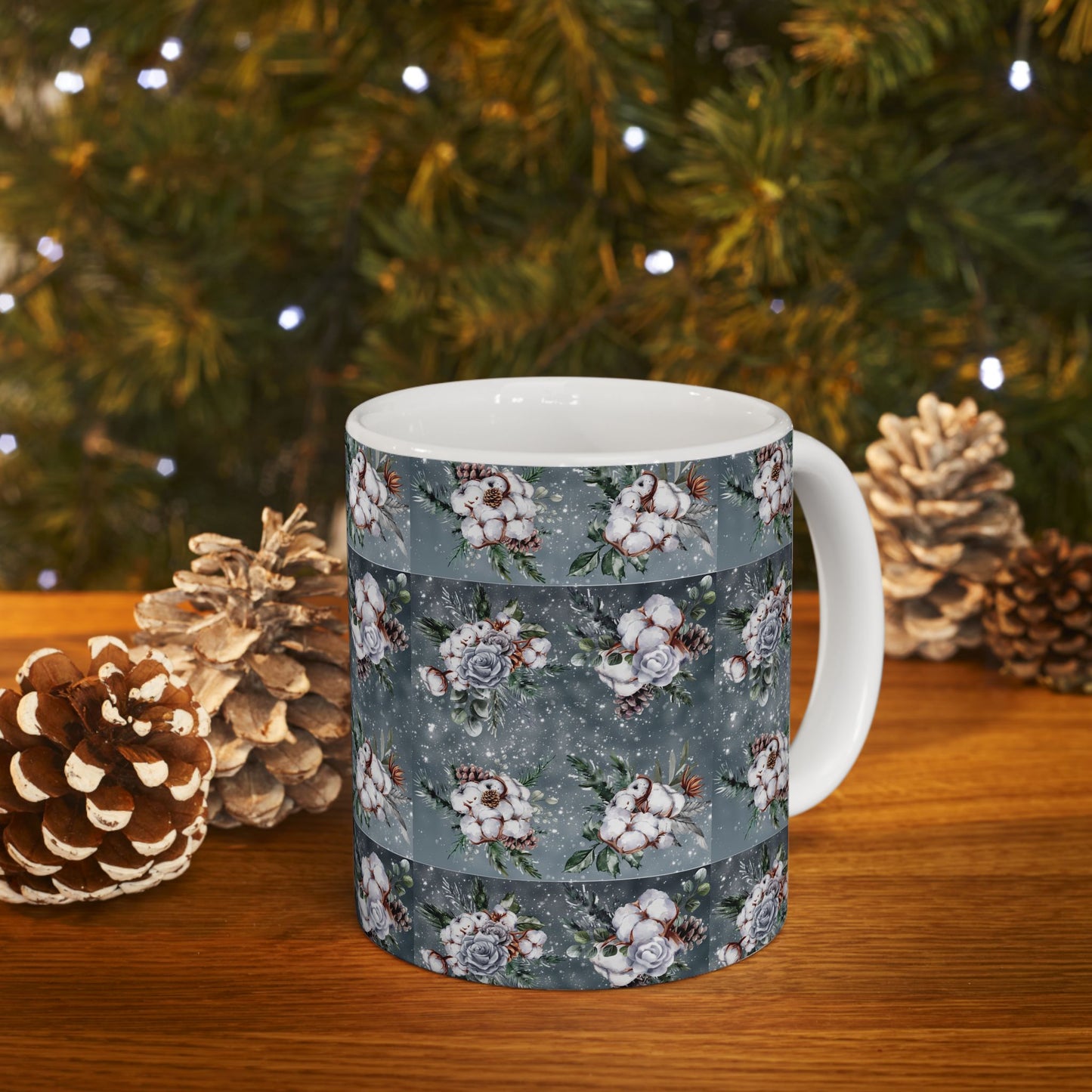 Cotton In A Snow Storm - Ceramic Mug, (11oz, 15oz)