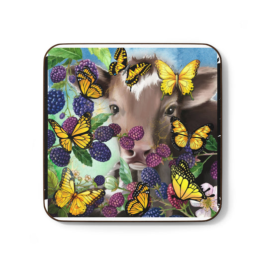 Butterfly Field - Hardboard Back Coaster