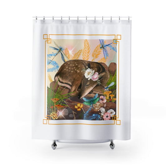 Sleeping Deer - Shower Curtains