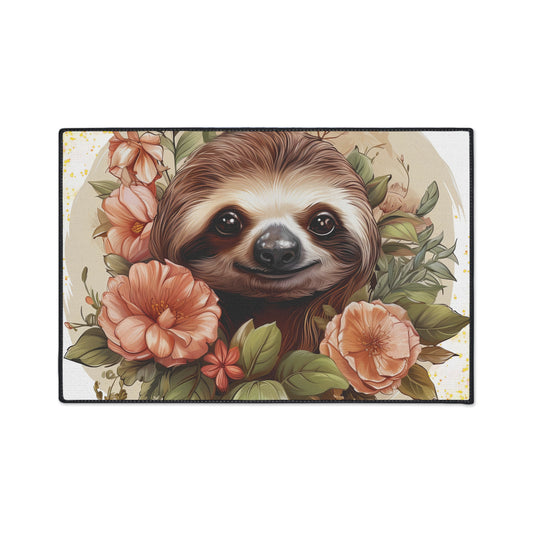 Delightful Sloth Heavy Duty Floor Mat